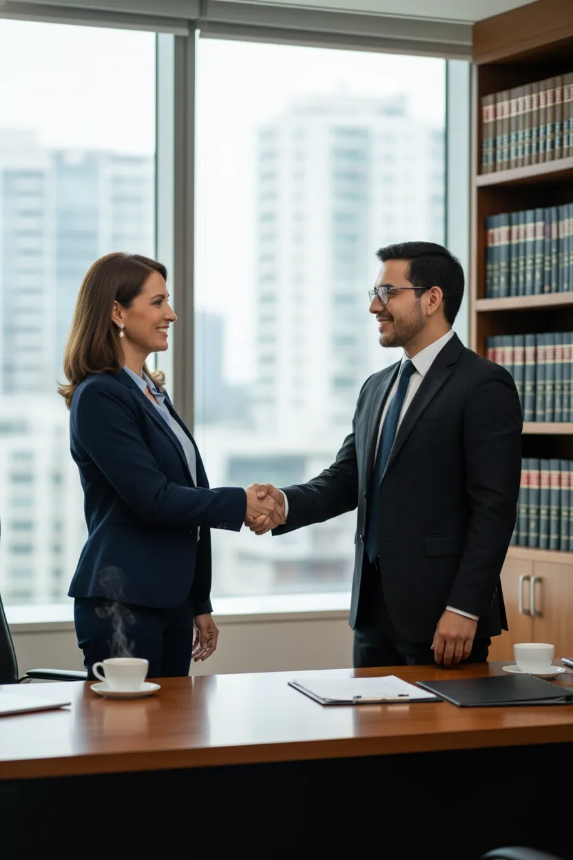 Meridian Law Firm team meeting